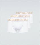 Versace - Greca set of three cotton-blend briefs