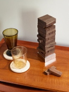 Dunhill - Oak Topple Blocks and Palladium-Plated Lighter Set
