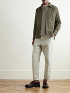 Mr P. - Herringbone Cotton-Twill Shirt - Green