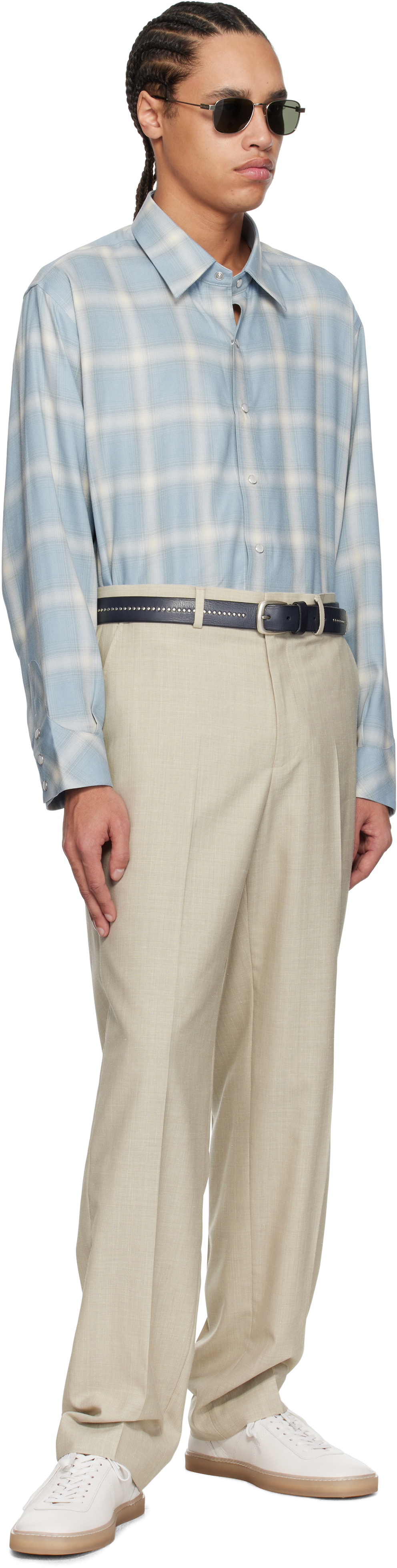 Carter Young Blue Hugo Rancher Shirt