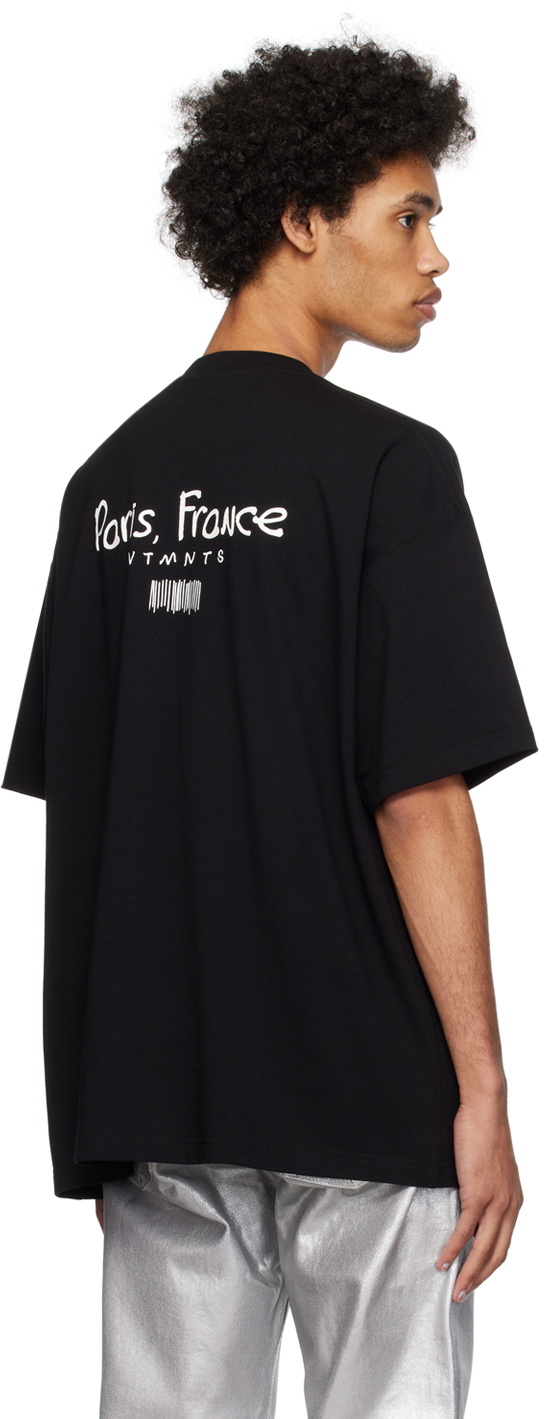 VTMNTS Black Bonded T-Shirt VTMNTS