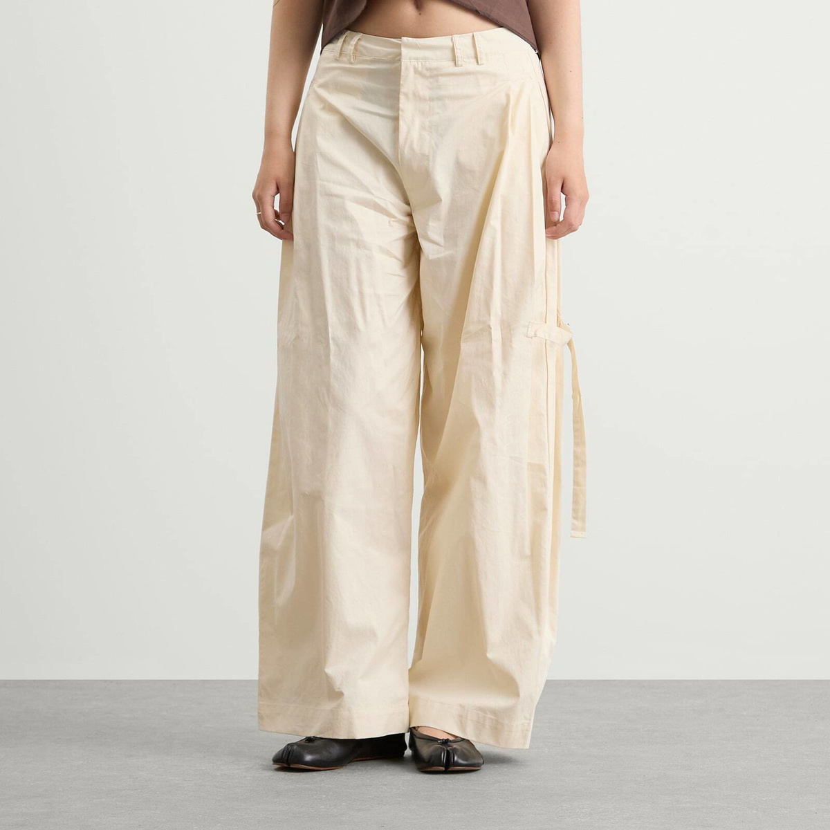 Deiji Studios Women's Tab Pants in Off White