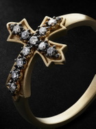 Jacquie Aiche - Sophia Gold, Rhodium and Diamond Ring - Gold
