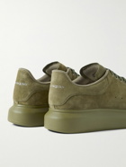 Alexander McQueen - Exaggerated-Sole Suede Sneakers - Green