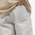 Balenciaga Men's Straight Leg Loose Jeans in Dirty Cream