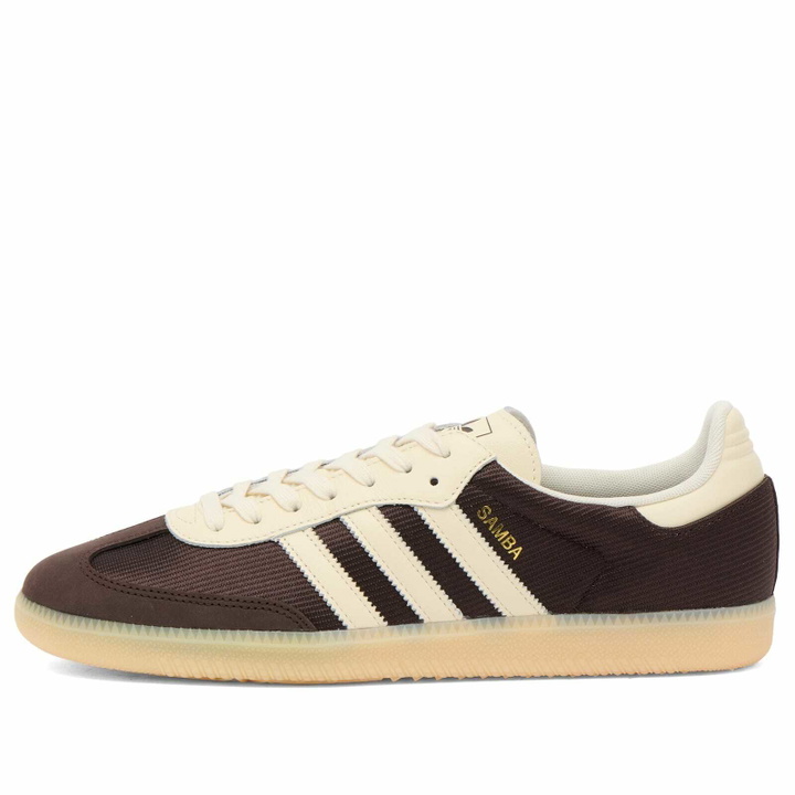 Photo: Adidas Samba Og Sneaker in Aurora Coffee/Cream White/Sand Strata