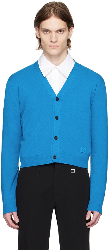 Photo: Wooyoungmi Blue Cropped Cardigan