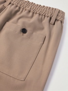 AMI PARIS - Straight-Leg Recycled Gabardine Trousers - Brown