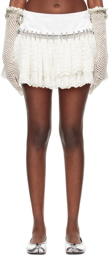Chopova Lowena SSENSE Exclusive White Babi Miniskirt