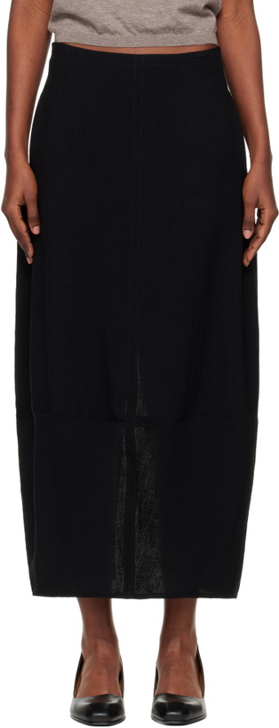 Photo: Studio Nicholson Black Beni Midi Skirt