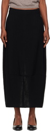 Studio Nicholson Black Beni Midi Skirt