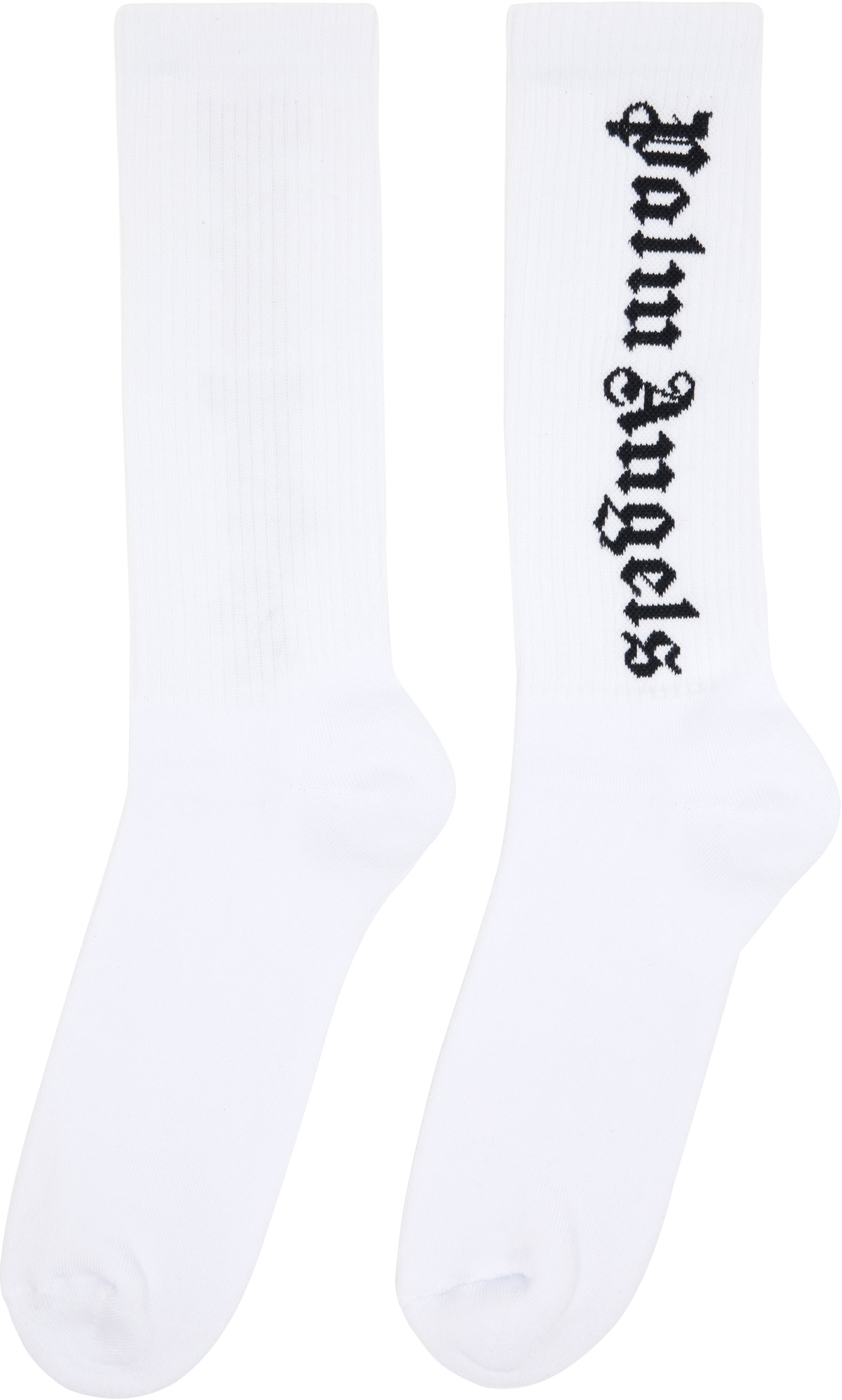 Palm Angels White Classic Logo Socks