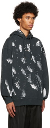 Han Kjobenhavn Black Paint Hoodie