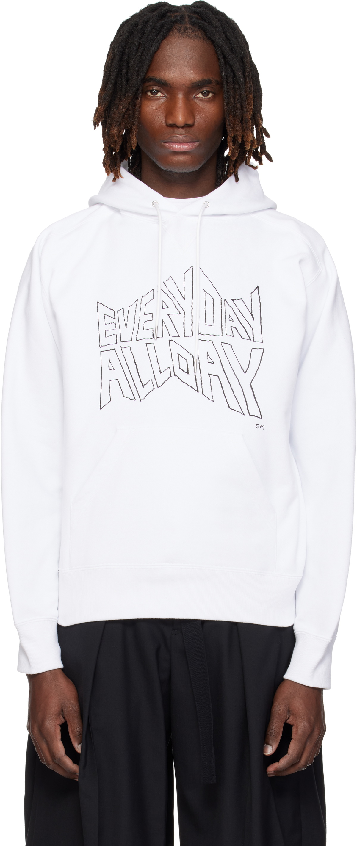 Sacai Black Einstein Hoodie Sacai