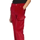 Affix Red Velvet Service Pants