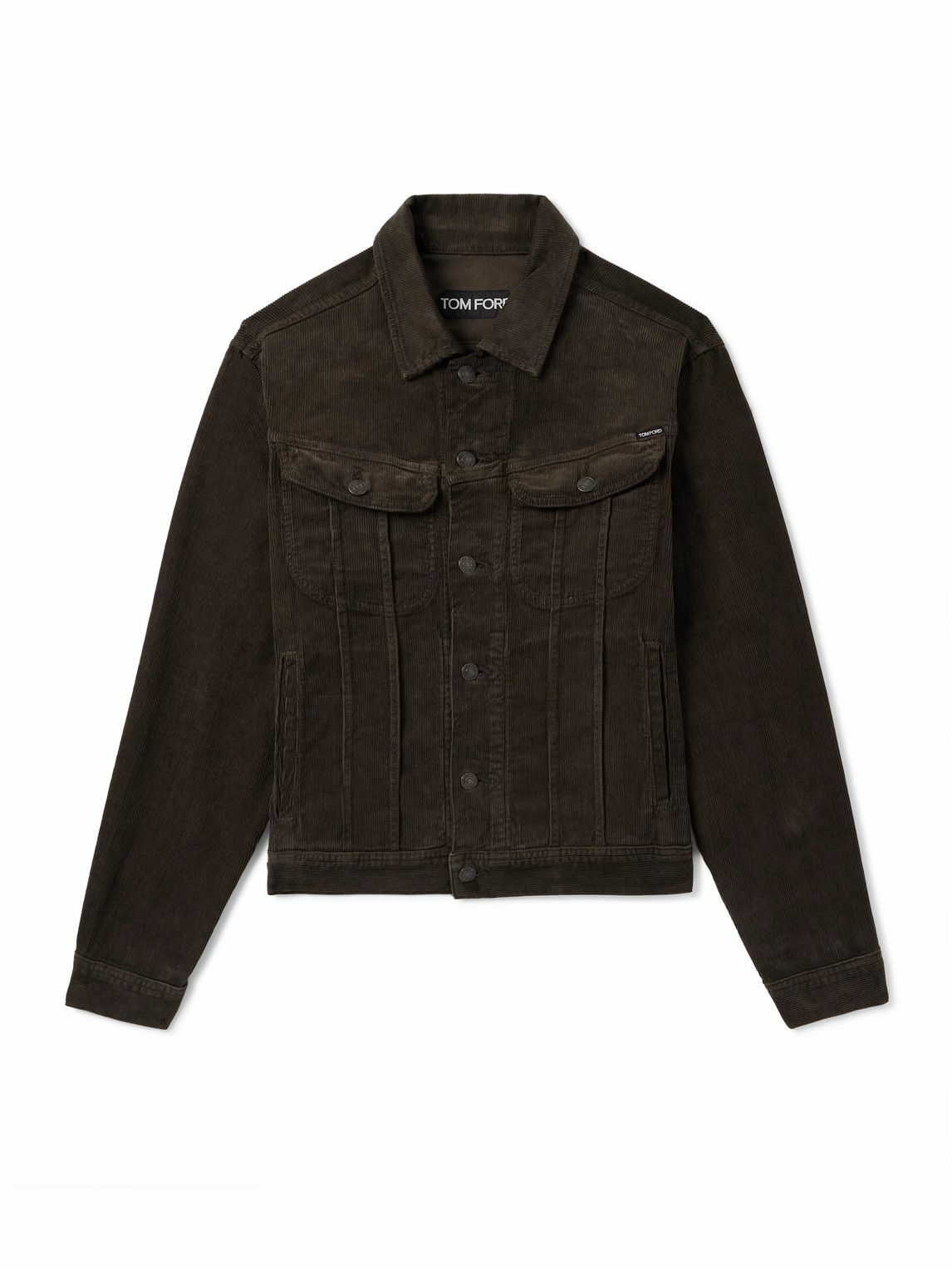 トムフォード Tom Ford Virgin Wool Jacket TOM FORD Compact Virgin Wool Double-Breasted Jacket | Neiman