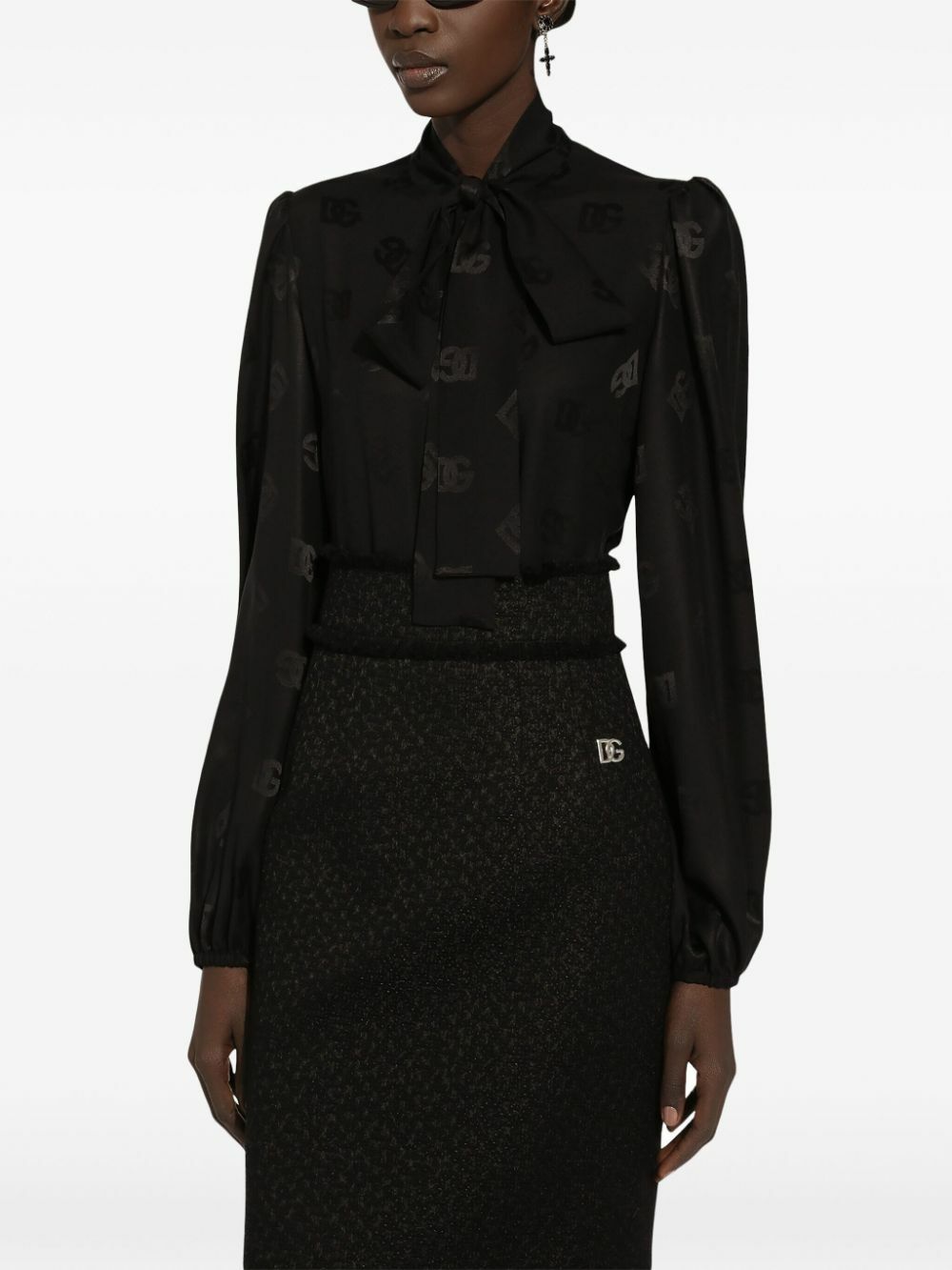 Dolce & Gabbana DG-Jacquard Silk Shirt