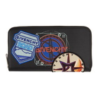 Givenchy Black Patches Zip Wallet