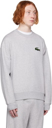 Lacoste Gray Loose Fit Sweatshirt