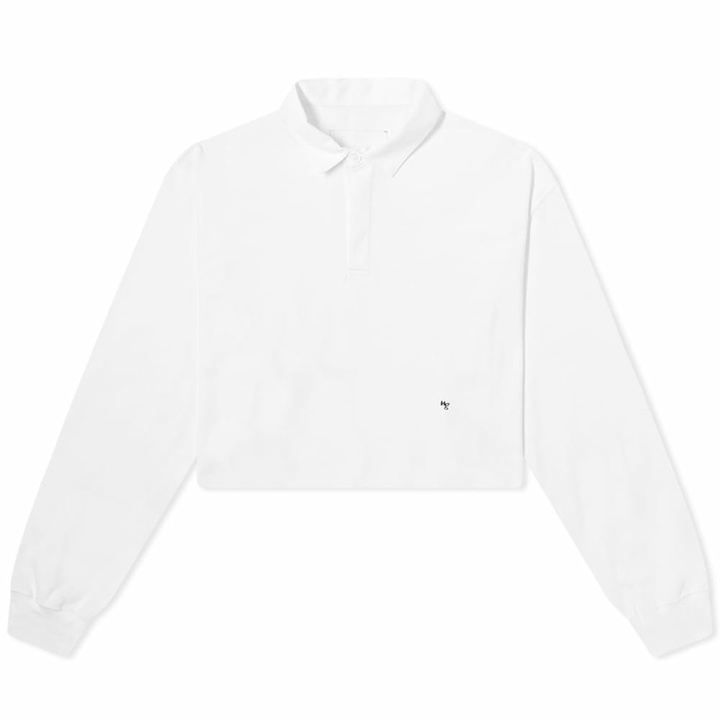 Photo: Hommegirls Women's Cropped Rugby Shirt in Off White