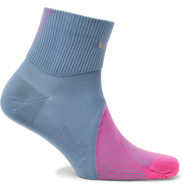 Photo: Nike Running - Spark Cushioned Dri-FIT Socks - Blue