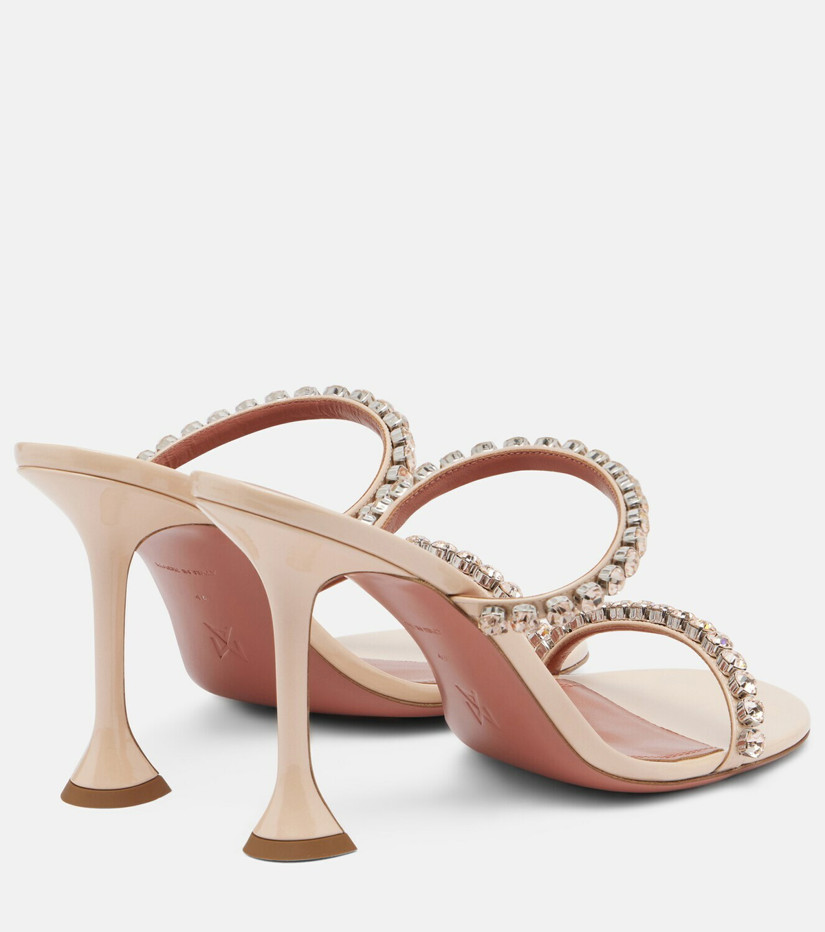 Amina Muaddi Gigi crystal-embellished leather sandals