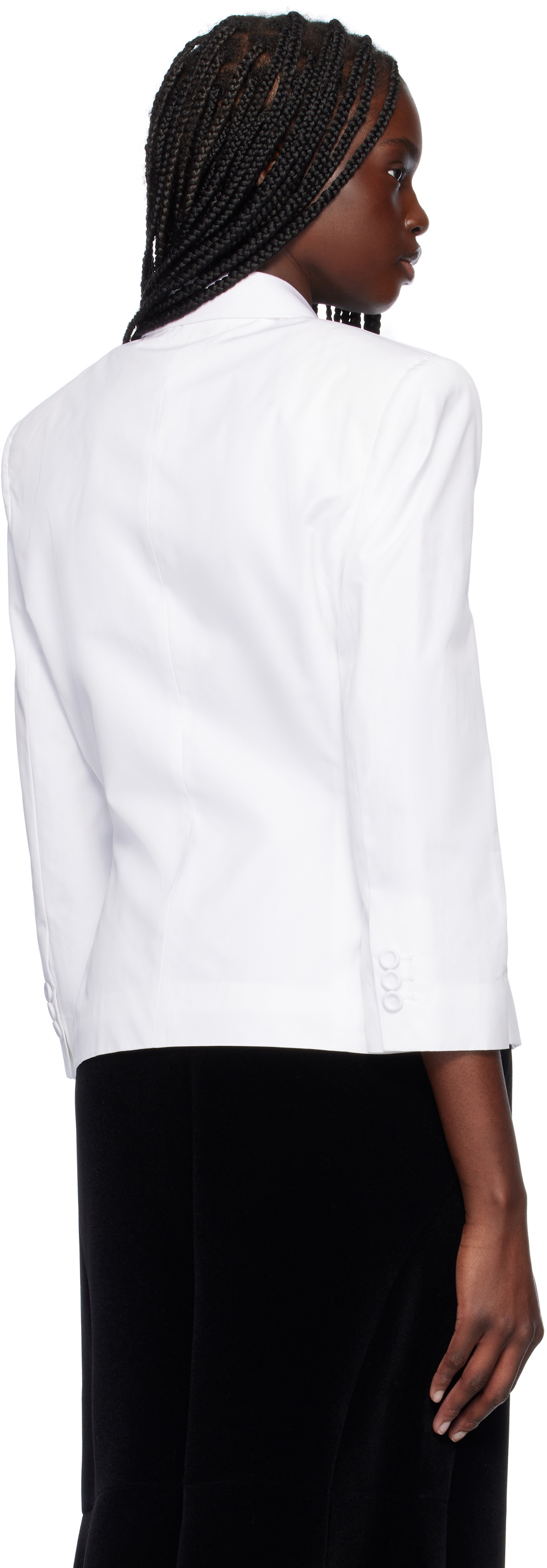 Marni White Poplin Baby Single Breasted Blazer