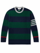 Thom Browne - Slim-Fit Striped Wool Sweater - Green