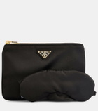 Prada Satin eye mask and pouch set