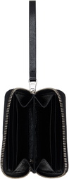 Courrèges Black Naplack Zipped Compact Wallet