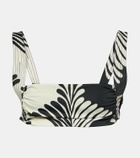 Johanna Ortiz Printed bikini top