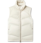 TOM FORD - Quilted Leather and Shell Down Gilet - Neutrals