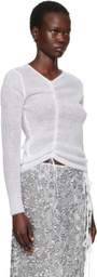 Cecilie Bahnsen White Ussi Sweater