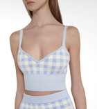 Altuzarra - Tyler gingham knit bralette