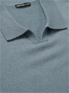 James Perse - Recycled-Cashmere Polo Shirt - Blue