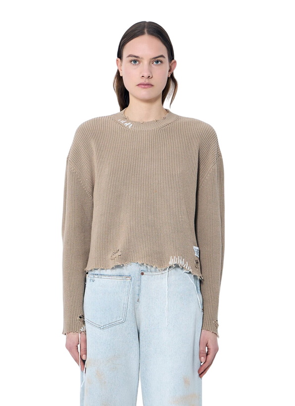Photo: MM6 Maison Margiela Distressed Knit Sweater
