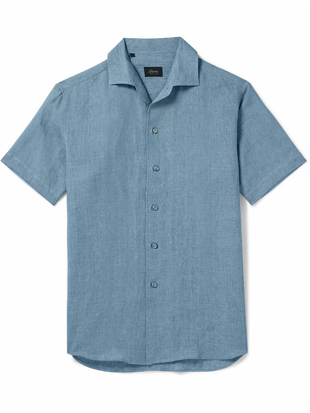 Photo: Brioni - Linen Shirt - Blue