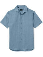 Brioni - Linen Shirt - Blue