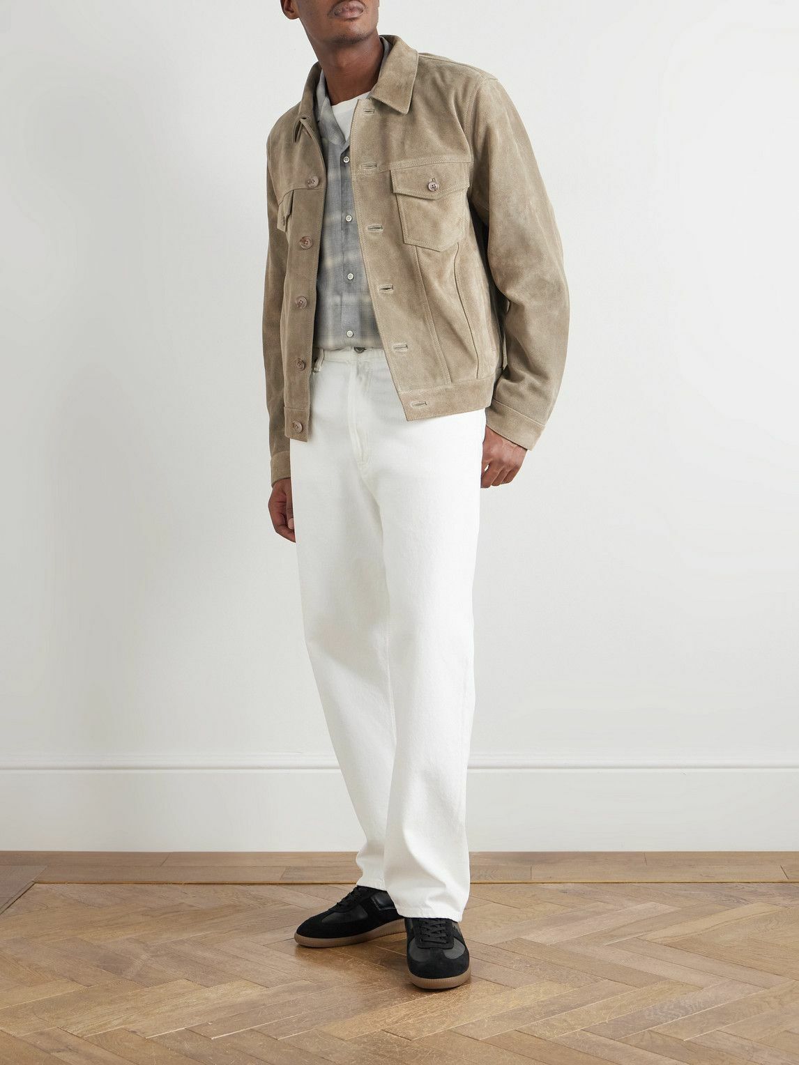 Officine Générale - Leonide Suede Jacket - Neutrals