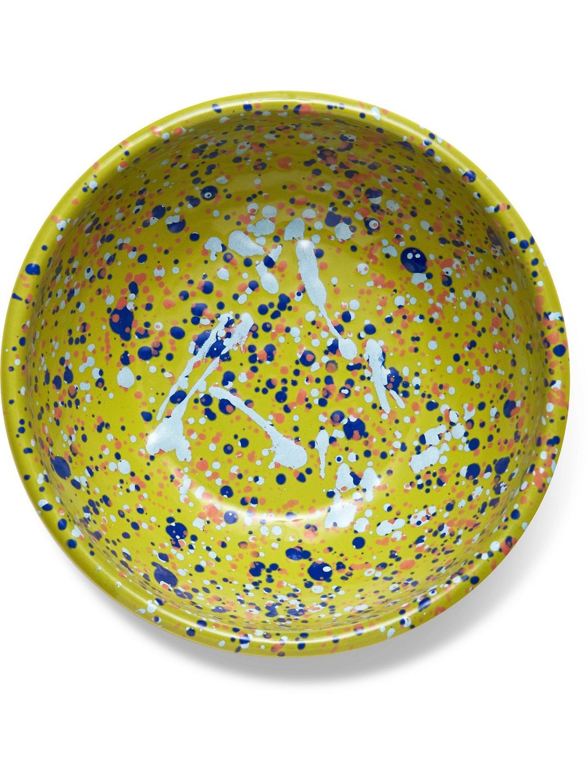BORNN - Island Breeze Splattered Enamelware Bowl, 16cm