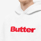 Butter Goods Men's Chennille Logo Hoody in Ash Grey