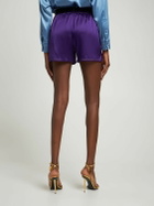 TOM FORD - Logo Silk Satin Mini Shorts