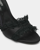 Steve Madden Davina-L Heels in Black Satin