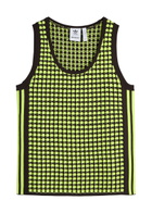 Adidas X Wales Bonner Patterned-intarsia Crochet-knit Vest Yellow