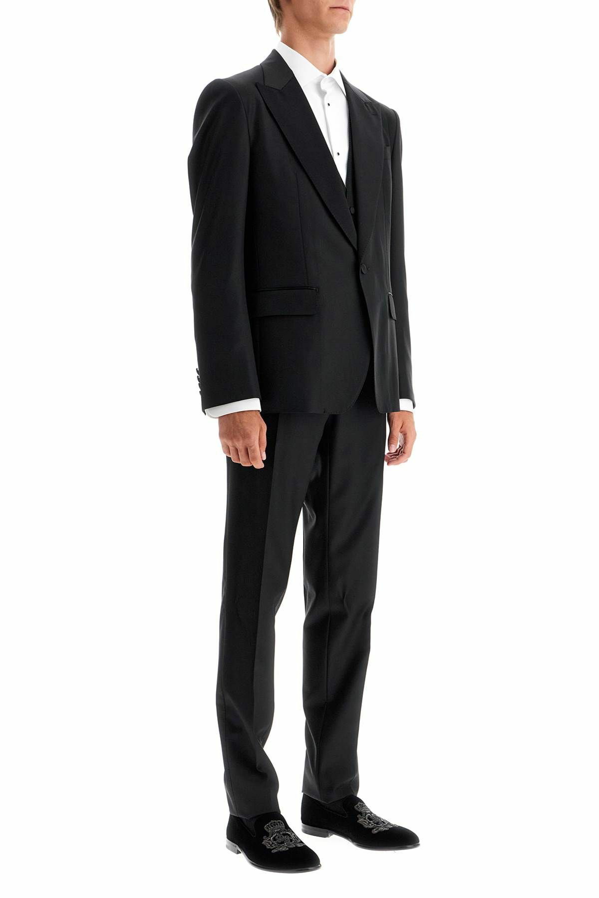 DOLCE & GABBANA wool and silk tuxedo suit Black Dolce & Gabbana