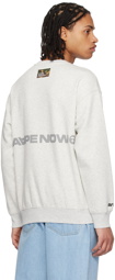 AAPE by A Bathing Ape Gray Bonded Sweatshirt