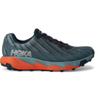 Hoka One One - Torrent Rubber-Trimmed Mesh Trail Running Sneakers - Blue