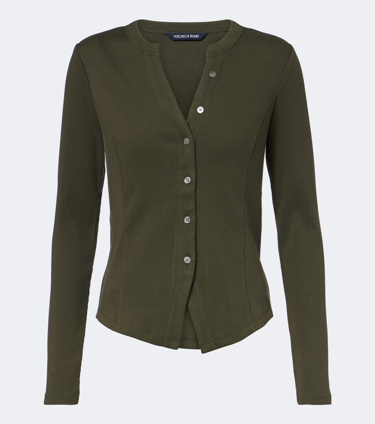Veronica Beard Cordis ribbed-knit cotton-blend cardigan
