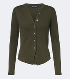 Veronica Beard Cordis ribbed-knit cotton-blend cardigan