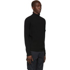 Stone Island Black Wool Turtleneck